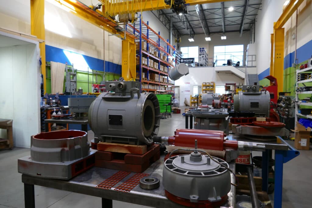 Topline Electric Motors, shop facility, Abbotsford British Columbia (BC)