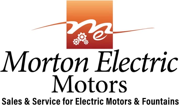 Morton Electric Motors logo, electric motor repair