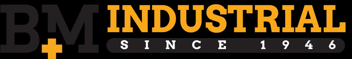 BM Industrial logo, electric motor repair