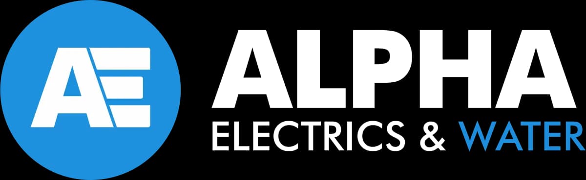 Alpha Electrics & Water logo, electric motor repair