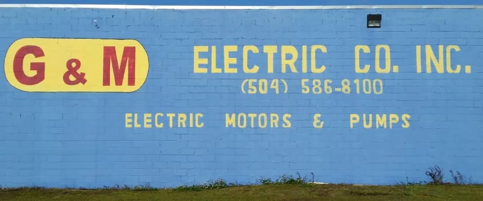 G & M Electric Co., Inc. logo, electric motor repair