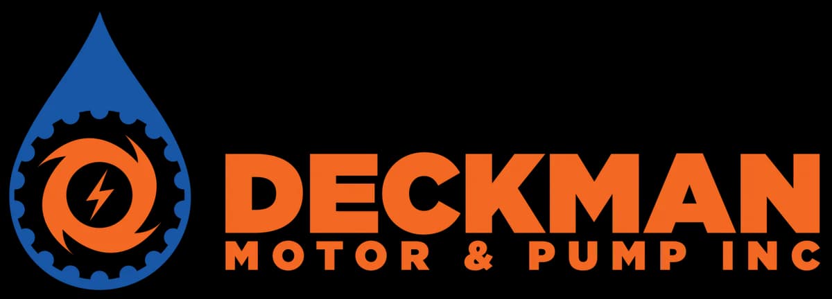 Deckman Motor & Pump Inc. logo, electric motor repair