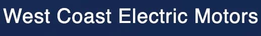 West Coast Electric Motors logo, electric motor repair