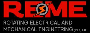 REME (Rotating Electrical and Mechanical Engineering) logo, electric motor repair