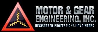Motor and Gear Engineering, Inc. logo, electric motor repair