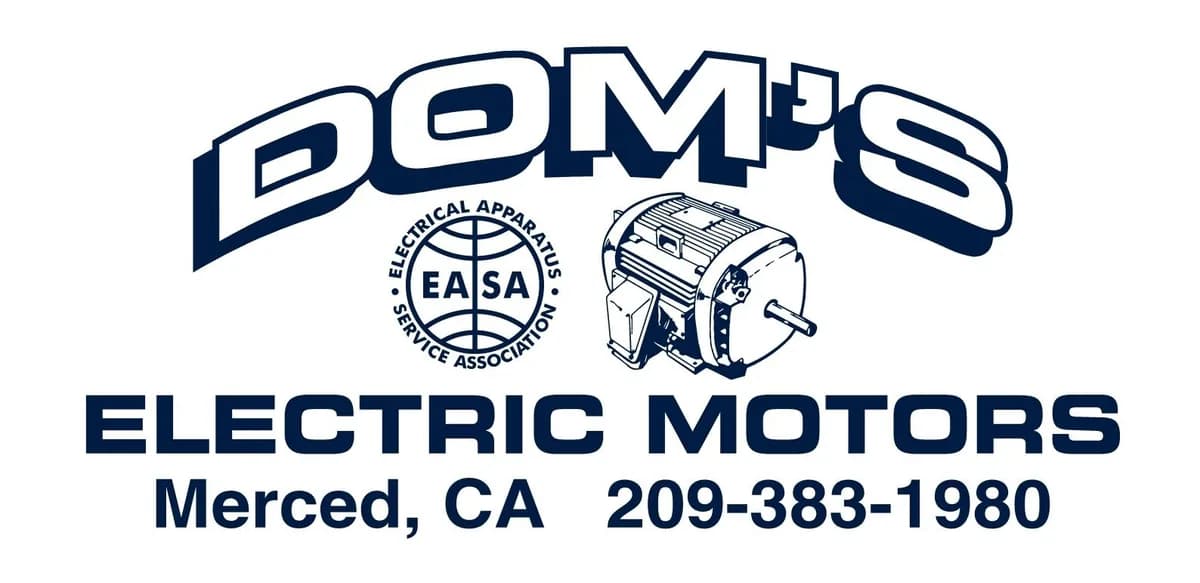 Dom’s Electric Motor Shop logo, electric motor repair