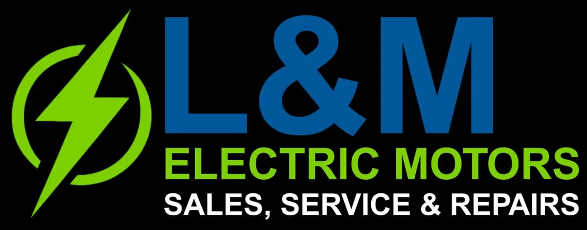 L & M Electric Motors logo, electric motor repair