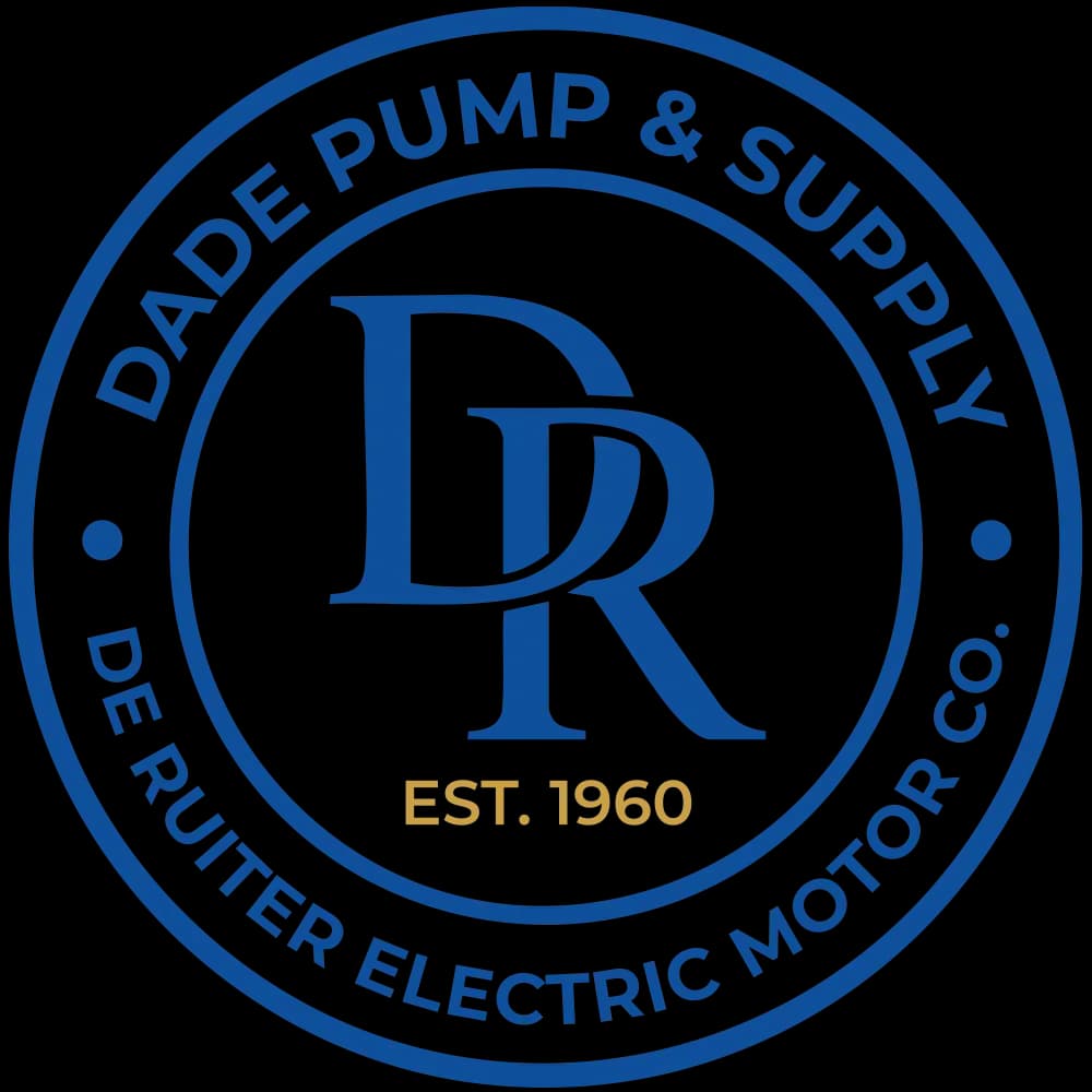 Dade Pump & Supply Company DBA De Ruiter Electric Motor Company logo, electric motor repair