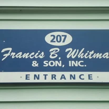 Francis B. Whitman & Son, Inc. logo, electric motor repair