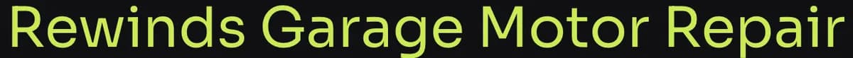 Rewinds - Garage Motor Repair logo, electric motor repair