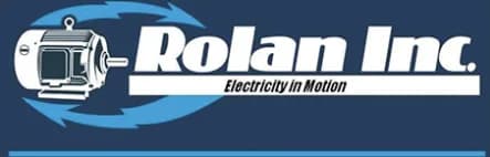 Rolan Inc. logo, electric motor repair