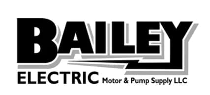 Bailey Electric Motor & Pump Supply LLC logo, electric motor repair